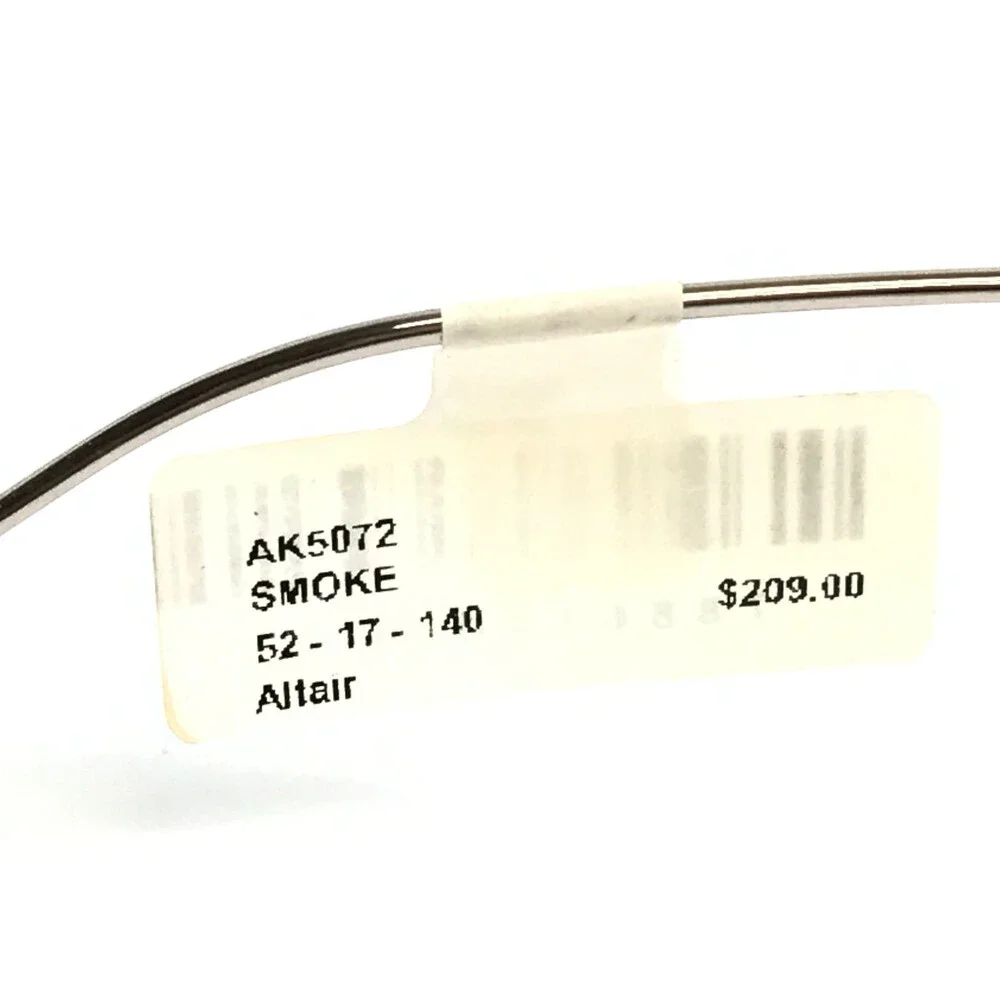 Anne Klein Eyeglasses Frames AK5072 001 SMOKE Silver Clear Full Rim 52-17-140